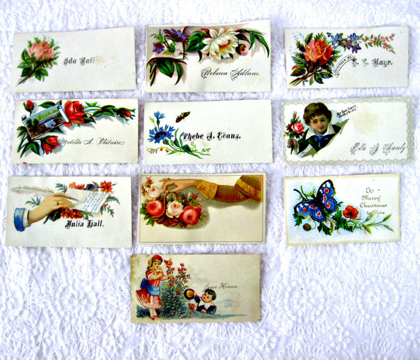 40 Total Victorian Calling Cards and Floral Pieces of 2024 Cards