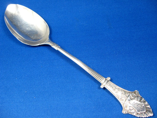 Sterling Silver Louis XV Large Serving Spoon By Whiting Gorham, 1891 Large Sterling  Silver Preserve Spoon with Monogram Vintage Silver Spoon