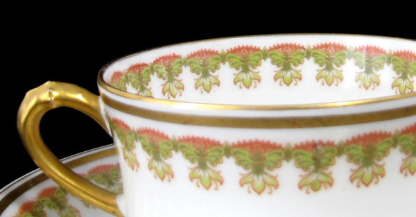 6 Antique Haviland Limoges Demitasse Cups & Saucers, Elegant Gilding (item  #1465266)