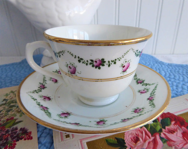 Royal Albert Vintage China Gold shops Floral Cup and Saucer