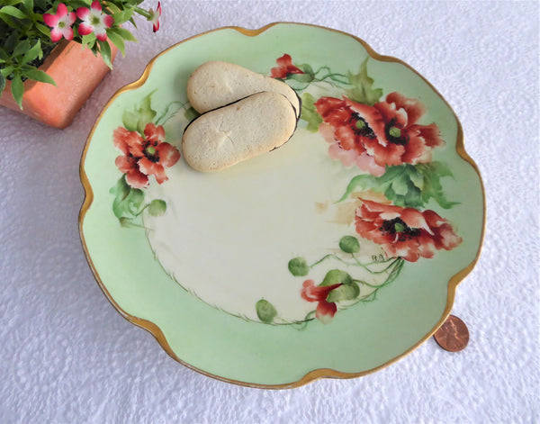 Vintage Continental Porcelaine De France Hand Painted Dish newest