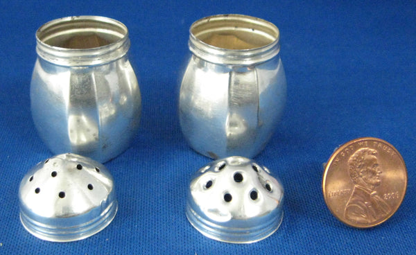 Vintage Deco Salt and Pepper Shakers RARE 1930s 1940s Push 