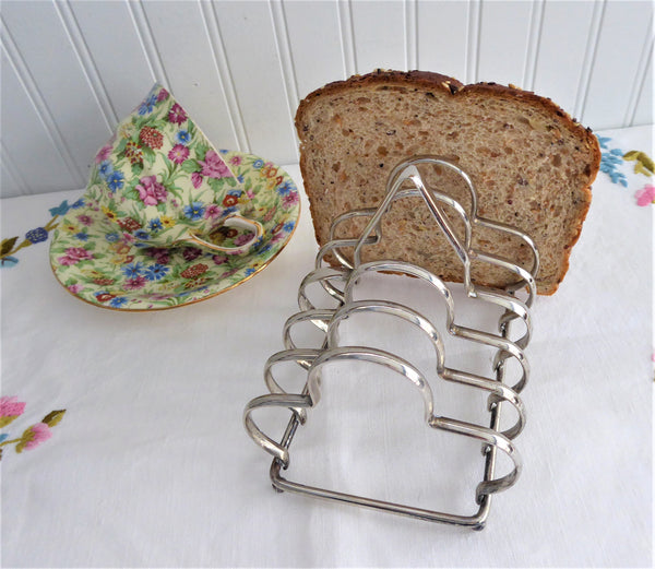 Superb English Toast Rack Gothic 1930s Silver Plated Toast Holder Lett –  Antiques And Teacups