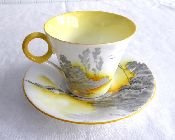 Shelley English Lakes Cup and Saucer England Landscape Richmond 1950s –  Antiques And Teacups