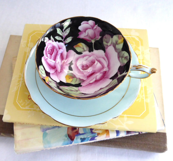 Vintage Cup And Saucer Paragon Tapestry Rose Corset Shape 1940s Double –  Antiques And Teacups