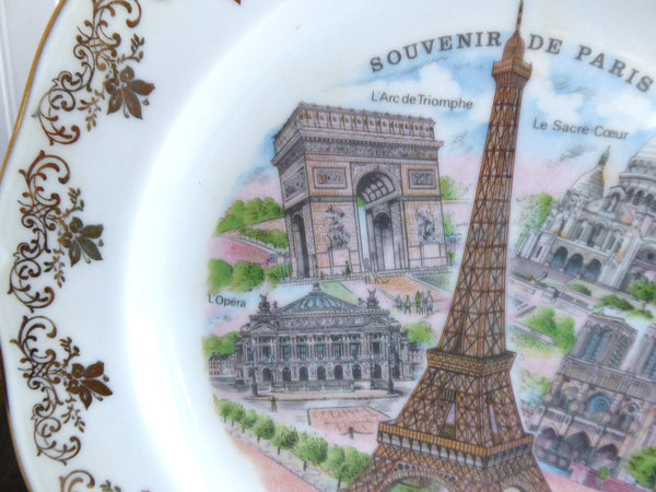 Decorative plate Paris monuments