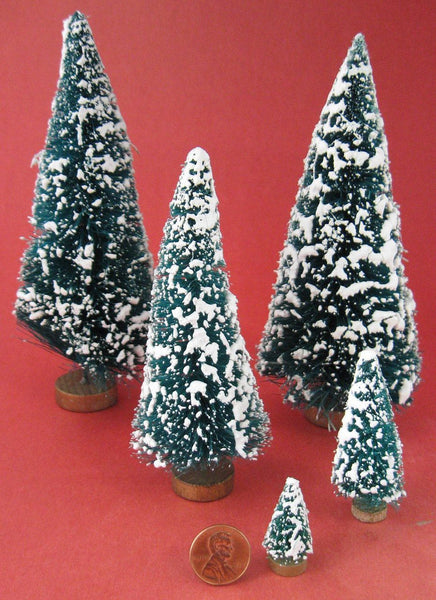 Flocked Mini Bottle Brush Tree Set – Kennedy Sue Gift & Home