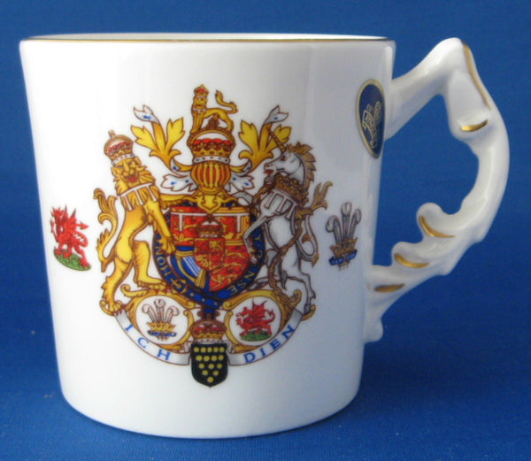 Royal Wedding Mug Charles And Diana Aynsley With Sticker 1981