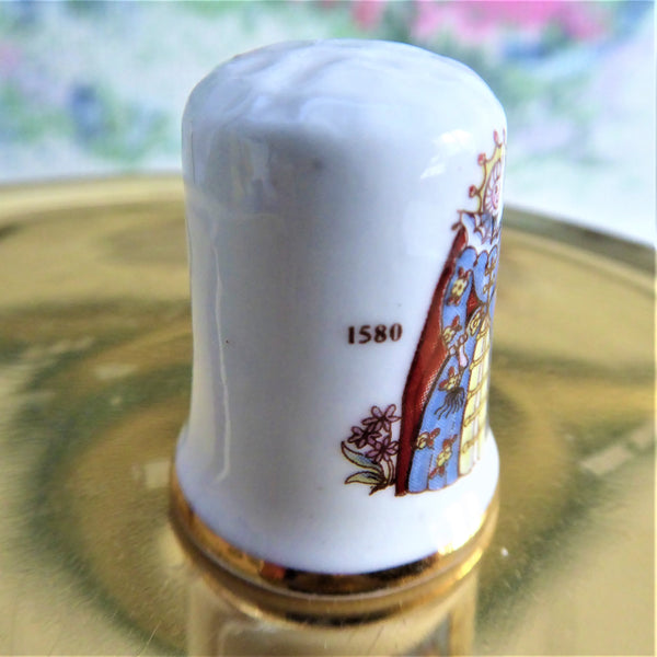 Thimble English Queen Elizabeth I Virgin Queen Bess Sewing Thimble 197 ...