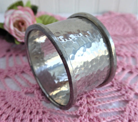 Monogrammed Pewter Napkin Ring  Handcrafted Simplicity – Beehive Handmade