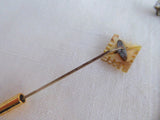 Edwardian Stick Pins 4 Hat Pins 1900 Lapel Pins Tea Party Antique Accessories Set