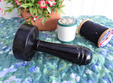 Ebony Edwardian Darning Mushroom Wood Darner Treen England 1900 Sewing