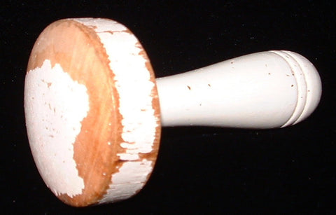 Edwardian Darning Mushroom Pale Pink Wood Darner Treen England