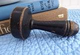 Edwardian Darning Mushroom Wood Darner Treen England 1900 Sewing Ebonized