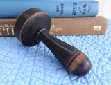 Edwardian Darning Mushroom Wood Darner Treen England 1900 Sewing Ebonized