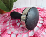 Ebony Edwardian Darning Mushroom Wood Darner Sock Ring England 1900 Sewing