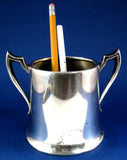 Sugar Bowl Silver Plate Spooner Colonial Style 1930s Loving Cup National Silver