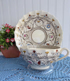 Spode Copeland Florence Breakfast Size Cup And Saucer 1930s Cream Ware England