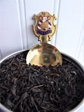 Torquay Tea Caddy Spoon 1930s Souvenir England Tea Scoop Enamel Finial Brass