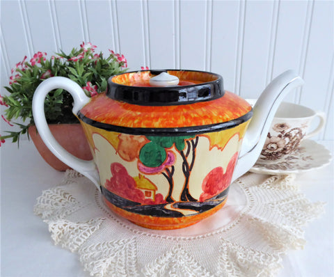 ART DECO Large Tea Pot