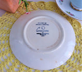 Harker Cameo Ware Plate Blue And White 1940s Bread And Butter