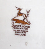 Susie Cooper Endon Salad Plate 1940s England 8 Inches Retro Tulips Smooth Rim Retro