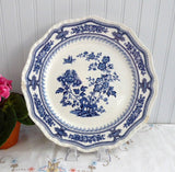 Dinner Plate Blue Transferware Masons Manchu Shabby Chippy Ironstone 1940s