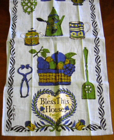 2 Muslin Embroidery Kitchen Dish Towel 1930s 1950s - The Gatherings Antique  Vintage