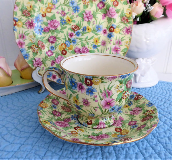 Kew Chintz Teacup Trio Royal Winton Grimwades England 1950s – Antiques ...