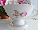 Lush Roses Cup And Saucer 1950s Schumann Arzberg Bavaria Germany