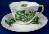 Shelley China Dainty Lily Of The Valley Cup And Saucer 1960s Afternoon Tea