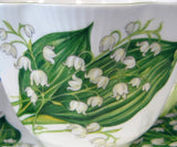 Shelley China Dainty Lily Of The Valley Cup And Saucer 1960s Afternoon Tea