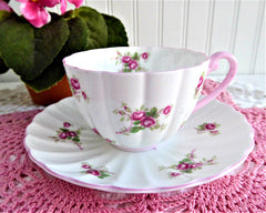 Shelley Wild Anemone factory Scalloped Ludlow Shape Cup and Saucer 13977 , Giftable Condition