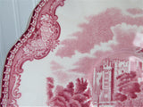 Cup And Saucer Old Britain Castles Pink Transferware Johnson Brothers UK 1960s