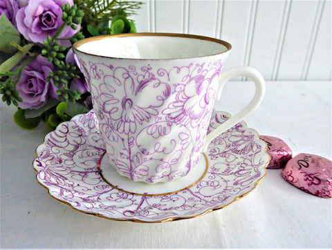 Lot of 4 Demitasse Tea Cups. Four Pastel Colored Demi Teacups and Sauc –  The Vintage Teacup