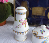 Royal Grafton Malvern 4 Piece Salt Pepper Mustard 1970s Cruet Set Condiments