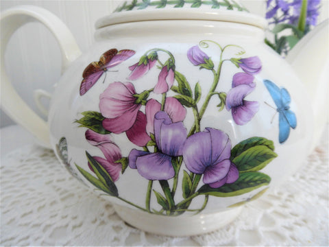 Strawberry Teapot Large Berries Butterflies James Kent Old Foley