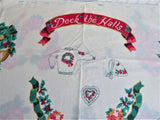 Cut And Sew Christmas Panel Appliques Wamsutta Wreath Roses Holly 1 Panel