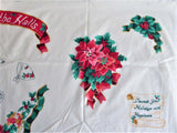 Cut And Sew Christmas Panel Appliques Wamsutta Wreath Roses Holly 1 Panel