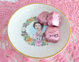 Dish Queen Elizabeth II Coalport 1986 Souvenir Plate Teabag Caddy Ring Dish