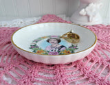 Dish Queen Elizabeth II Coalport 1986 Souvenir Plate Teabag Caddy Ring Dish