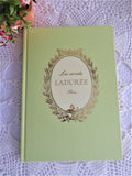 Laduree Paris Hardback Blank Journal 1990s Signature Green Gold Diary