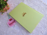 Laduree Paris Hardback Blank Journal 1990s Signature Green Gold Diary