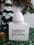 Lladro Christmas Bell 1991 Nativity Snow Scene Lavender Christmas Star Annual Bell In Box