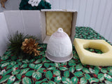 Lladro Christmas Bell 1991 Nativity Snow Scene Lavender Christmas Star Annual Bell In Box