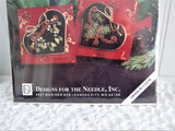 Cross Stitch Kit Fabric Boxes Unopened 1992 Mistletoe Holly Christmas All Included