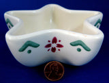 Pfaltzgraff USA Nordic Christmas Star Shaped Dish Candy Bowl Pin Dish Red Green