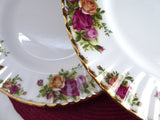 Pair Royal Albert Old Country Roses Dinner Plates Newer Plates Most Popular Pattern