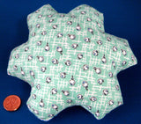 Pin Cushion Vintage Fabrics Hand Made USA New Church Fund Raiser Artisan Made