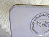 Tea Tin Beatrix Potter Peter Rabbit Empty Tea Canister Flopsy Bunnies Benjamin Bunny